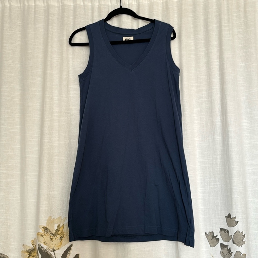 Pact Small Tank Dress in Navy